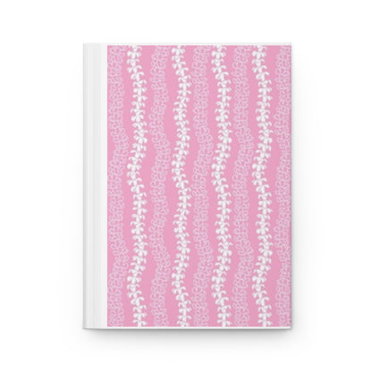 Pink Floral Vine Hardcover Journal — Matte Notebook for Notes, Gratitude & Daily Planning
