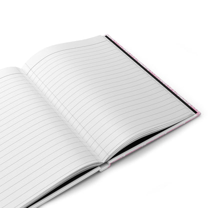 Pink Floral Vine Hardcover Journal — Matte Notebook for Notes, Gratitude & Daily Planning