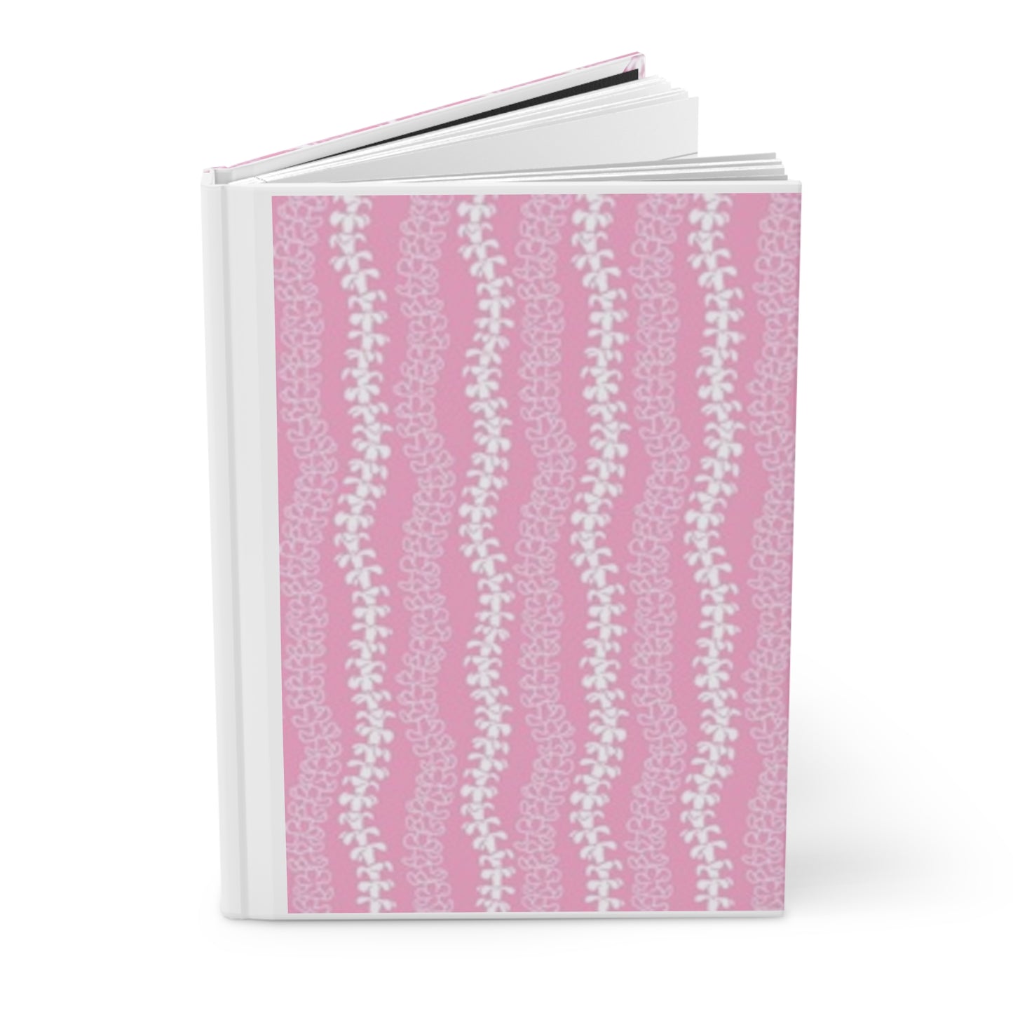 Pink Floral Vine Hardcover Journal — Matte Notebook for Notes, Gratitude & Daily Planning