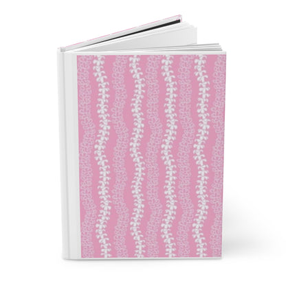 Pink Floral Vine Hardcover Journal — Matte Notebook for Notes, Gratitude & Daily Planning