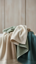 Plush Bath Towel Set in Combed Cotton