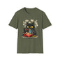 Ramen Cat T-Shirt — Cute Black Cat Eating Noodles Graphic Tee