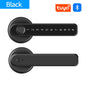 Q50 Tuya Bluetooth Smart Fingerprint Door Handle Lock Electronic Password/Rfid Card/Keys/App Remote Unlock Hotel Lock Rainproof