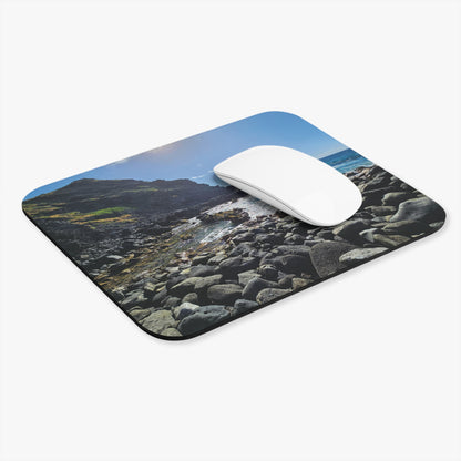 Rocky Coastline Seascape Mouse Pad | Ocean Shore Photo