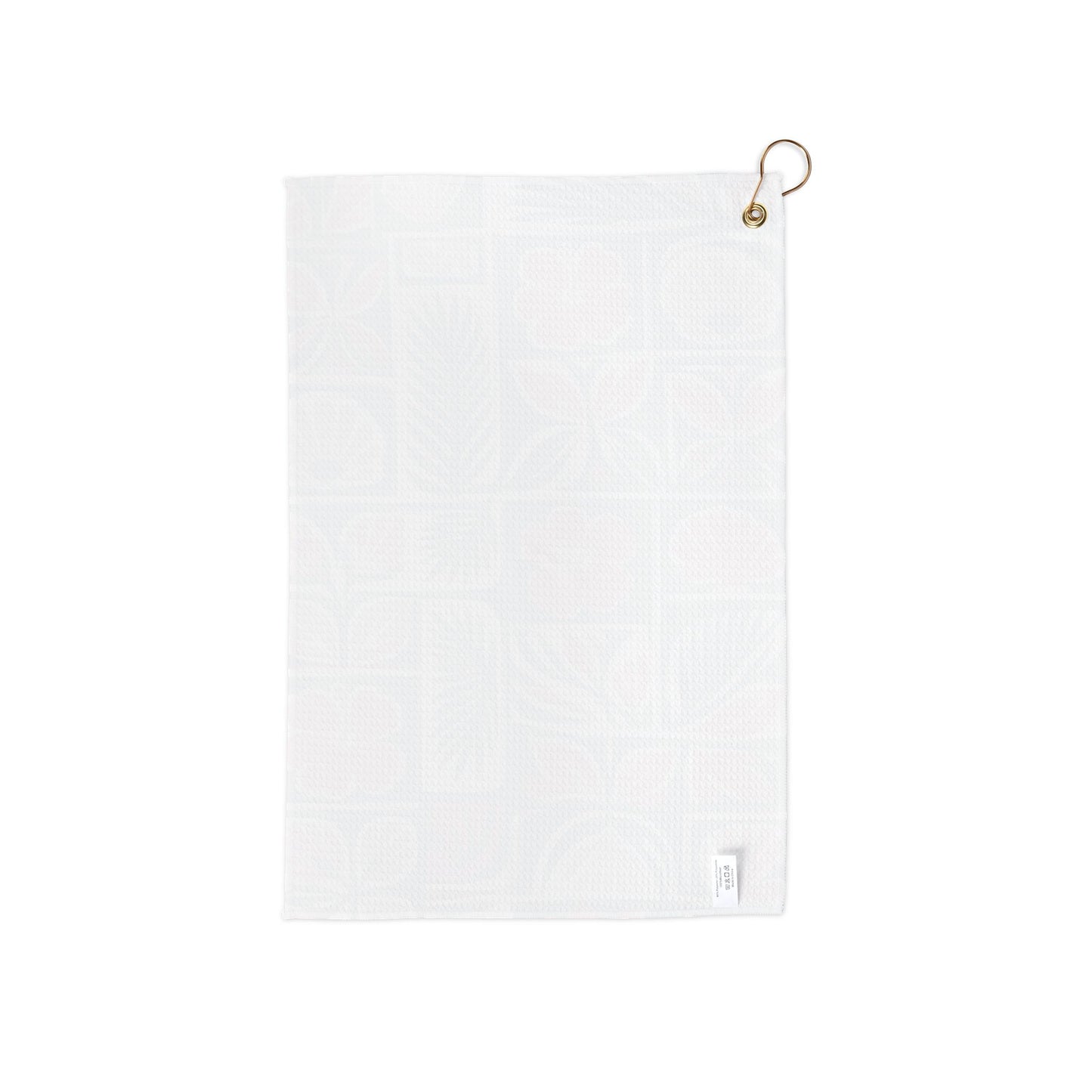 Tropical Tile Floral Golf Towel | Coral Pink Palm Pattern