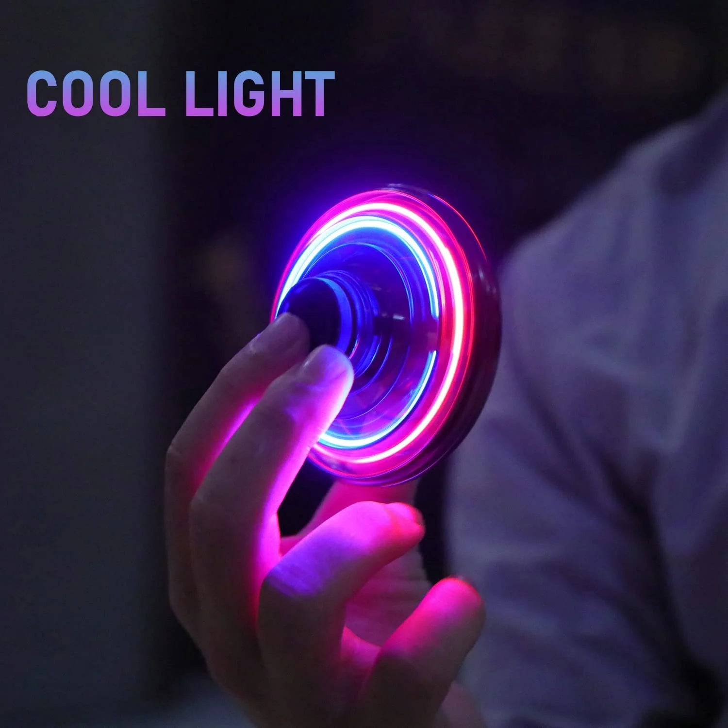 Hand Operated Mini Drones, Fidget Flying Spinner with Lights, UFO Drone Flying Toys, Cool Stuff Gadgets Christmas Birthday Gifts for Boys Girls Teens 8 9 10 11+